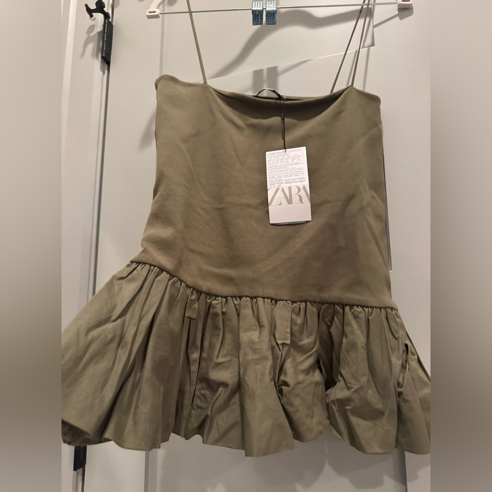 Zara Khaki Women's Skirt Set - Picture 3 of 4
